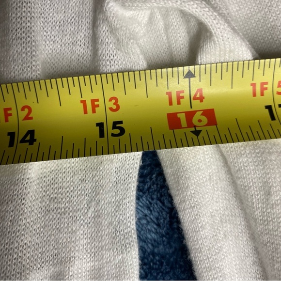 Tommy Hilfiger Sweater Womans XS White Open Front Cardigan Vanilla Minimalism - Picture 5 of 6